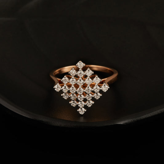 14k Rose Gold with Labgrown Diamond Ring.