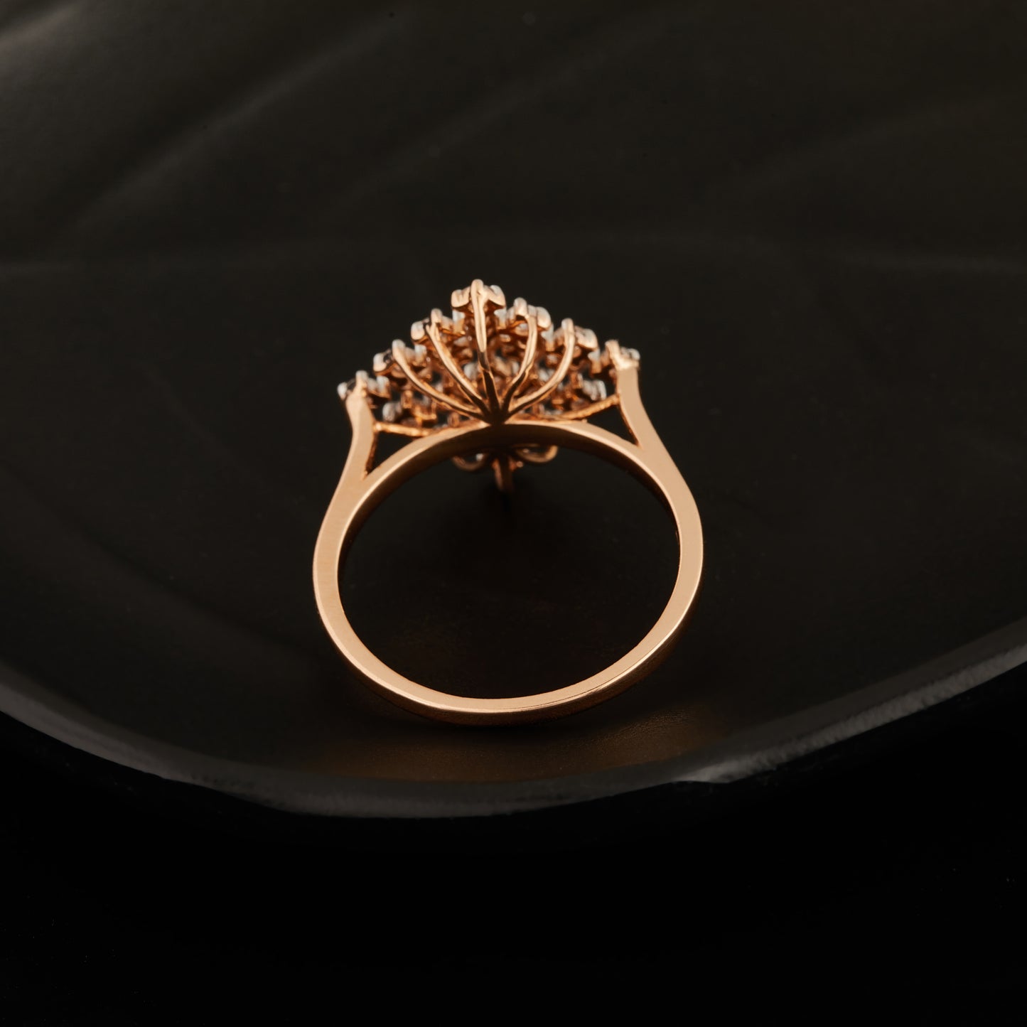 14k Rose Gold with Labgrown Diamond Ring.